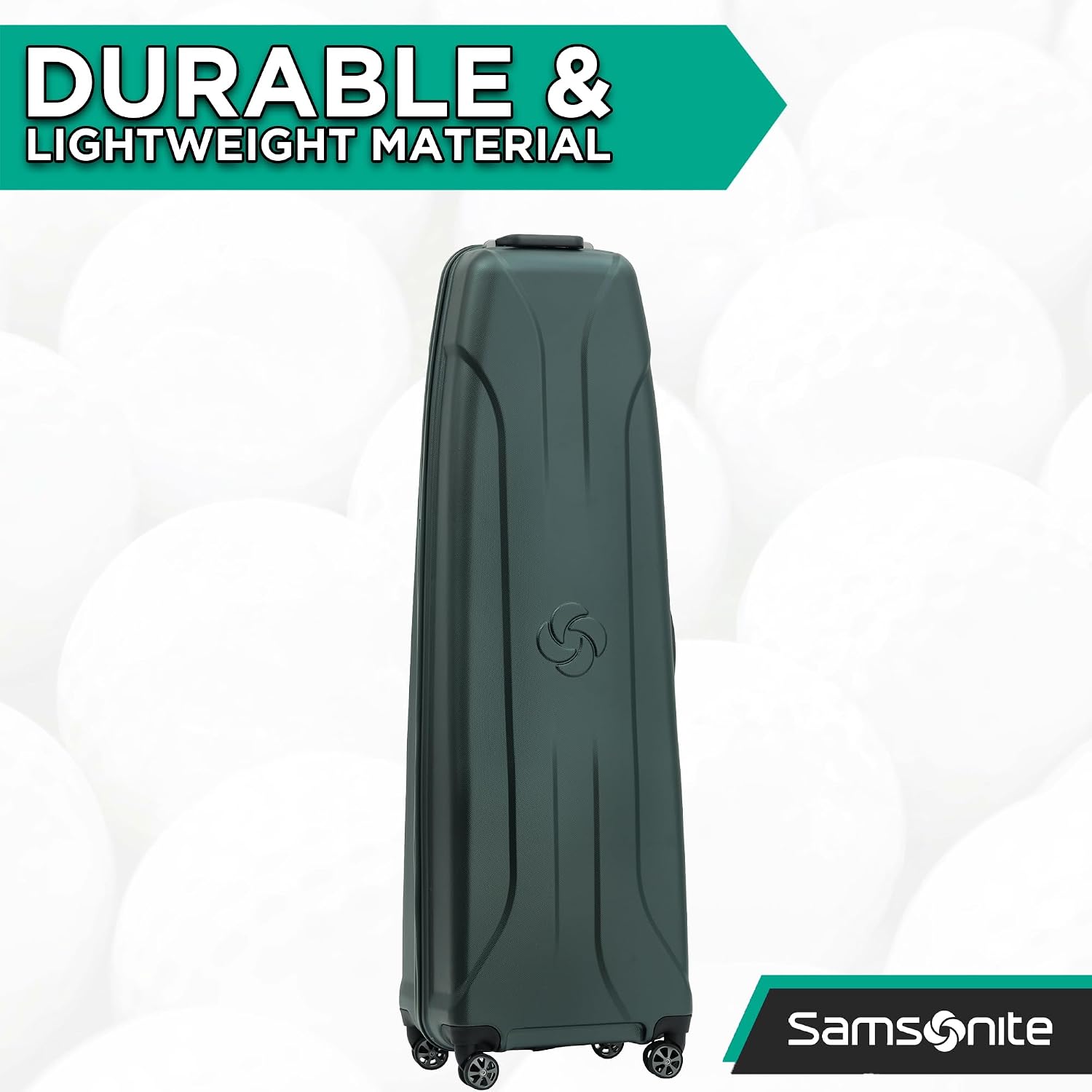 Samsonite Tour Premier Golf Hard Case Golf Travel Bag, Lightweight & Durable ABS Shell, 360 Degree Multi-Directional 'Shark Wheels'