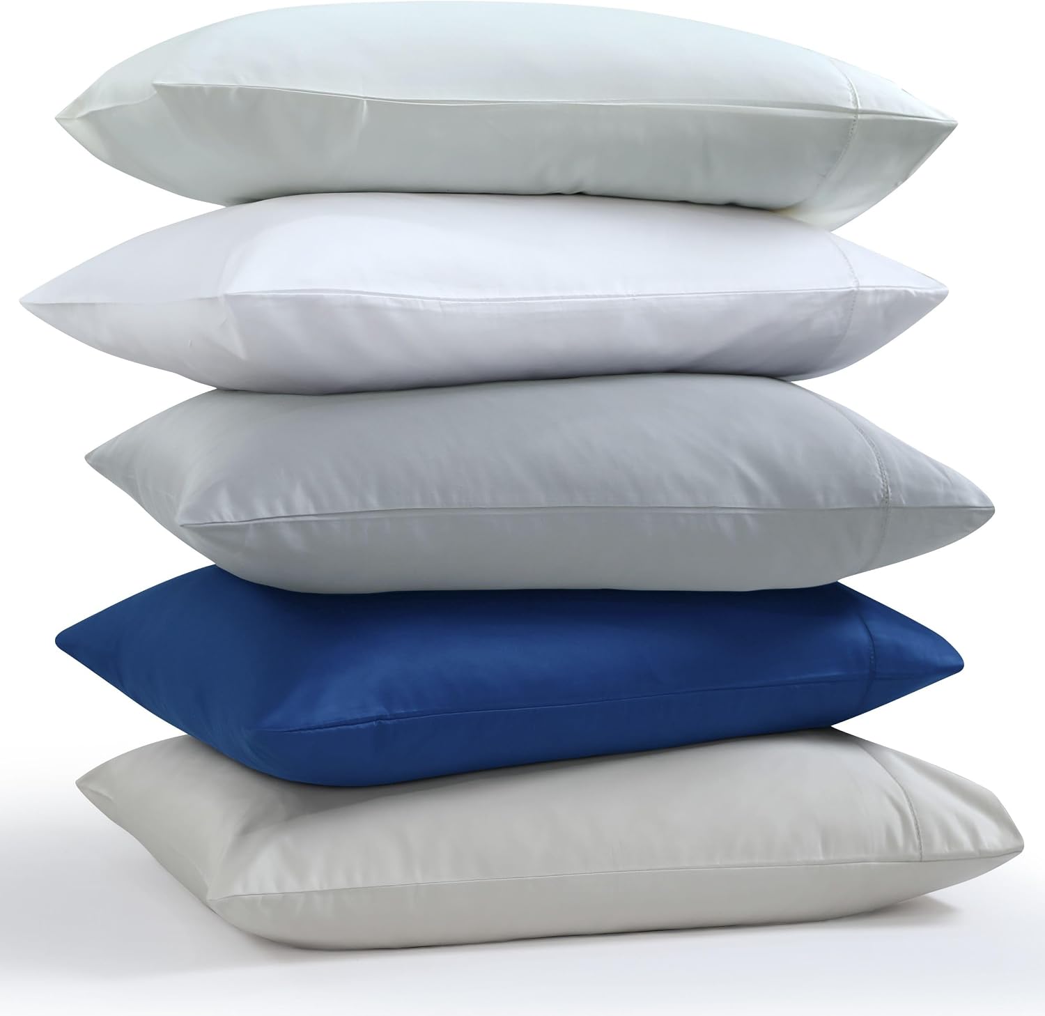 Tribeca Living 1000 Thread Count Egyptian Cotton Sheets Queen Size, Luxurious and Ultra Soft Sateen Weave, 22' Extra Deep Pocket 4-Piece Bed Sheet Set, White (Pack of 2)