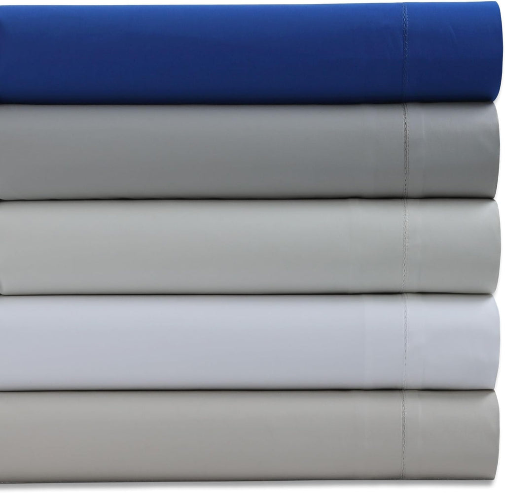 Tribeca Living 1000 Thread Count Egyptian Cotton Sheets Queen Size, Luxurious and Ultra Soft Sateen Weave, 22' Extra Deep Pocket 4-Piece Bed Sheet Set, White (Pack of 2)