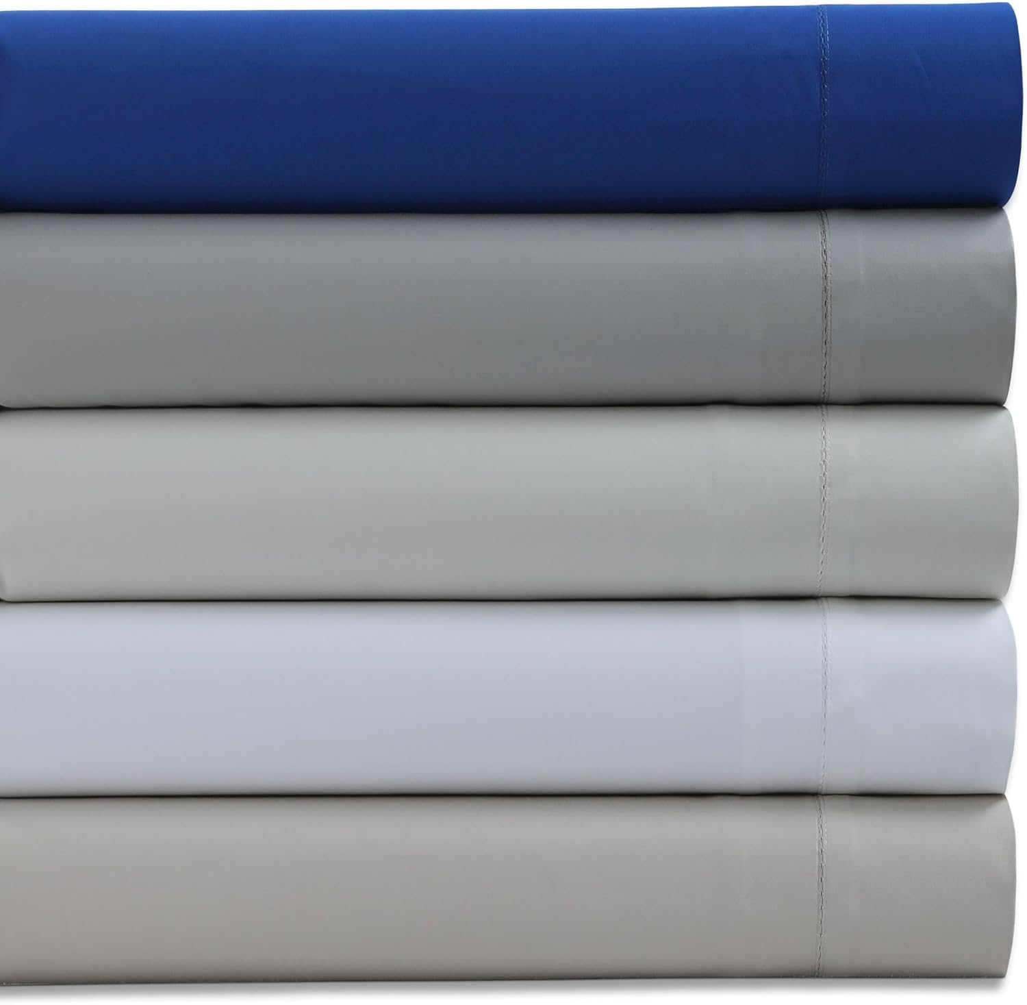 Tribeca Living 1000 Thread Count Egyptian Cotton Sheets Queen Size, Luxurious and Ultra Soft Sateen Weave, 22' Extra Deep Pocket 4-Piece Bed Sheet Set, White (Pack of 2)