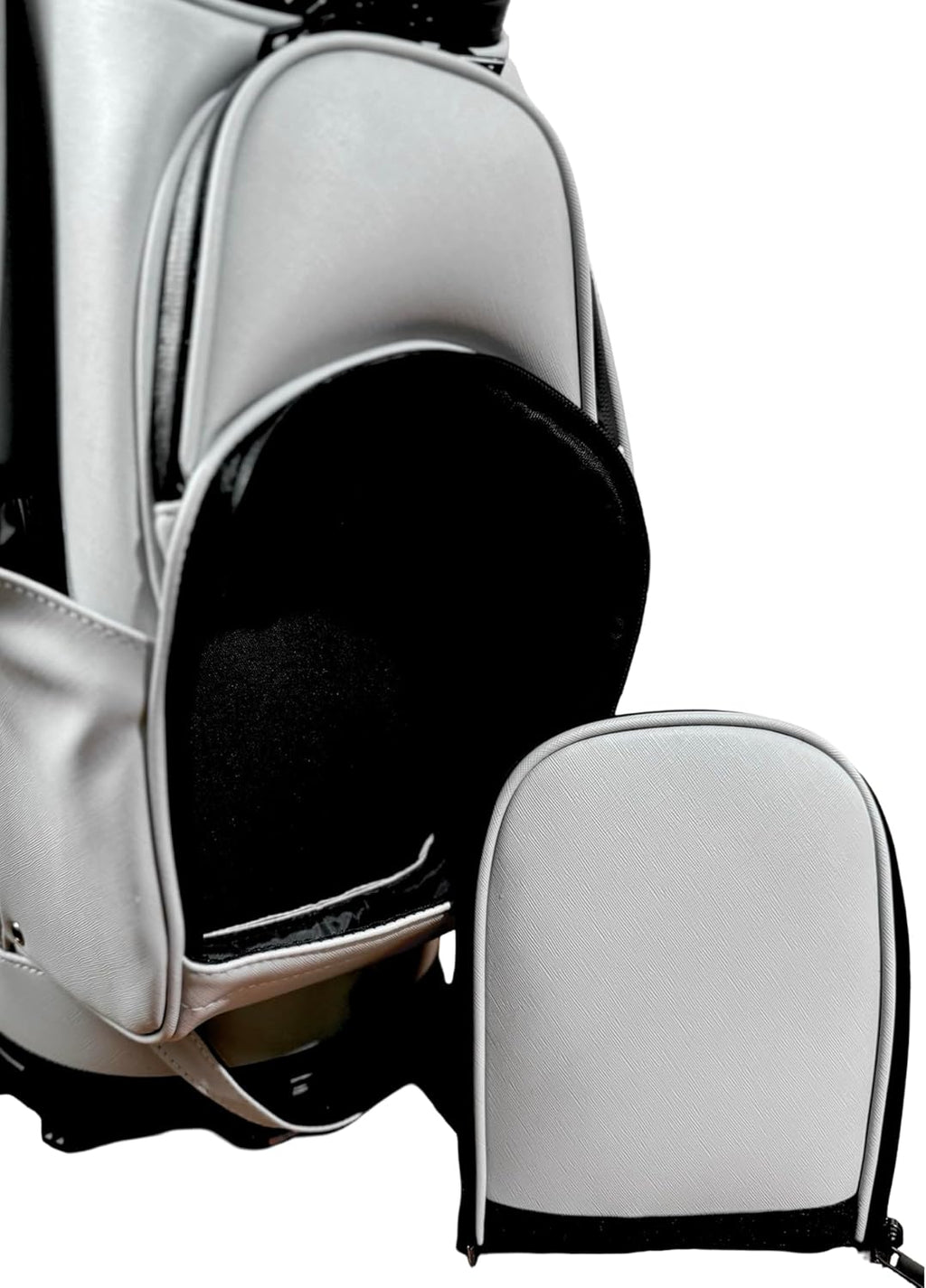14 Way Golf Cart Bag – Premium Lightweight Cart Golf Bag with Full Length Dividers, 12 Pockets, Cooler Pocket & Rain Hood – Tour Inspired Design by Detroit Golf Co.