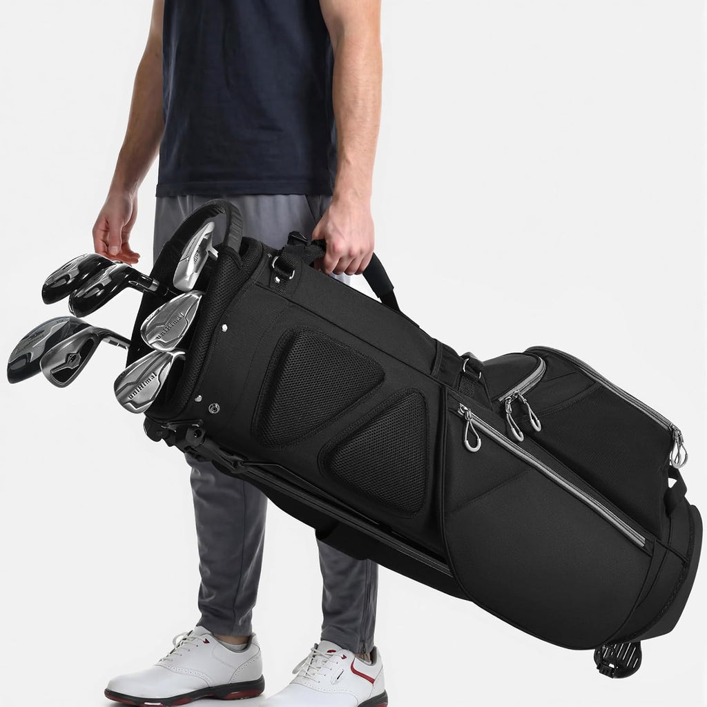 GoHimal 14-Way Golf Stand Bag, Golf Bag with Stand - Lightweight Durable Club Bag for Men & Women