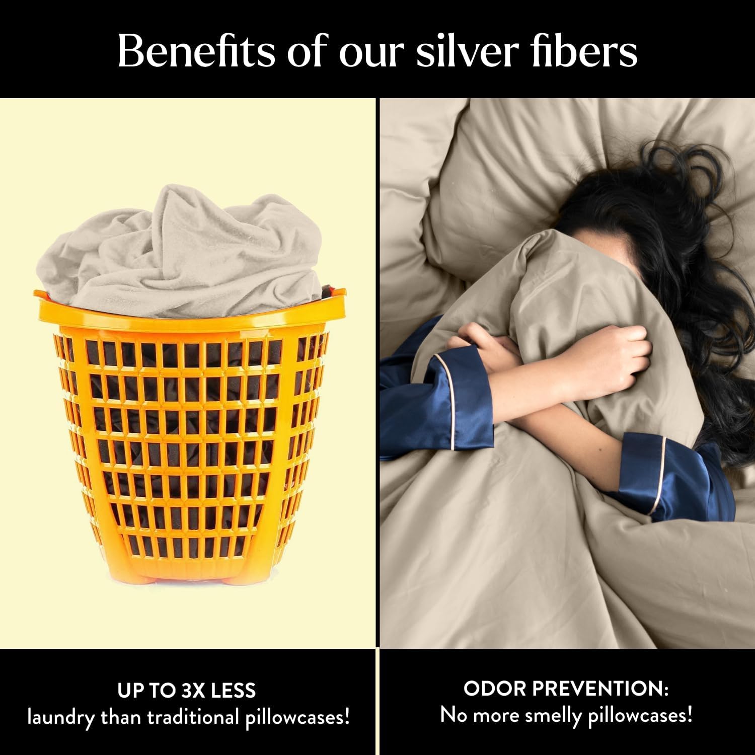 Miracle Made Extra Luxe Soft Cooling Bed Sheet Set, 4-piece Silver-Infused Cotton Fabric – Lightweight, Hypoallergenic Bedding for Hot Sleepers, Queen Size, Sand