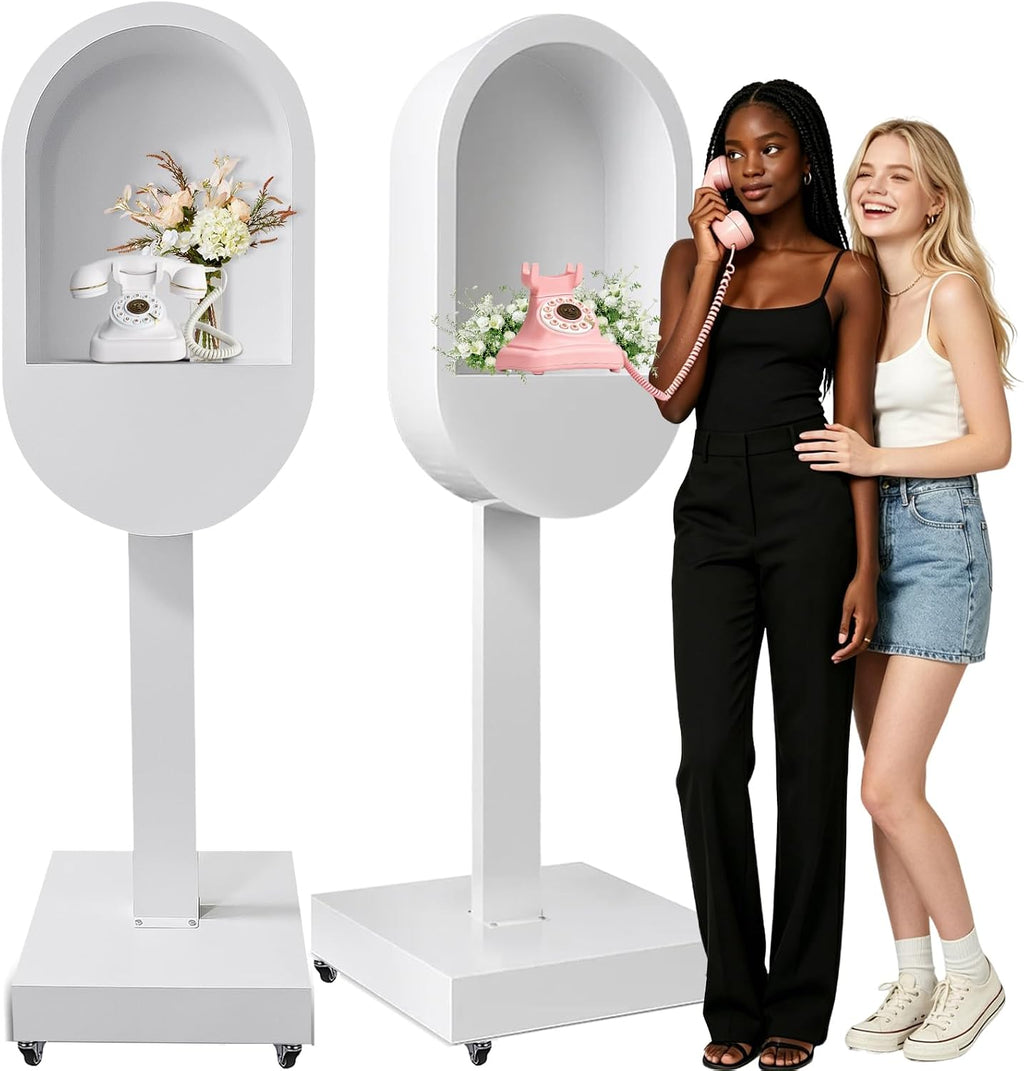 Romantic Audio Guest Book Phone Booth Audio Guestbook Telephone Stand for Wedding Birthdays Party Graduation Baby Shower Christmas Special Occasions Decoration