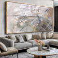 Wall Art Abstract Canvas Painting Gray Fantasy Wall Decor Fluid Ink Modern Artwork for Living Room Bedroom Dining Room Home Office Decor 30'x60' with Framed