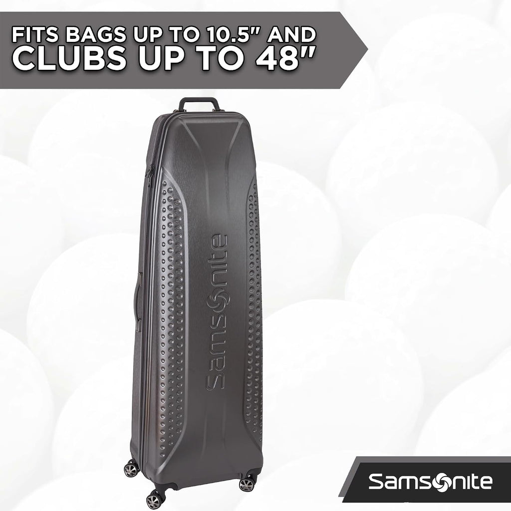 Samsonite Tour Premier Golf Hard Case Golf Travel Bag, Lightweight & Durable ABS Shell, 360 Degree Multi-Directional 'Shark Wheels'