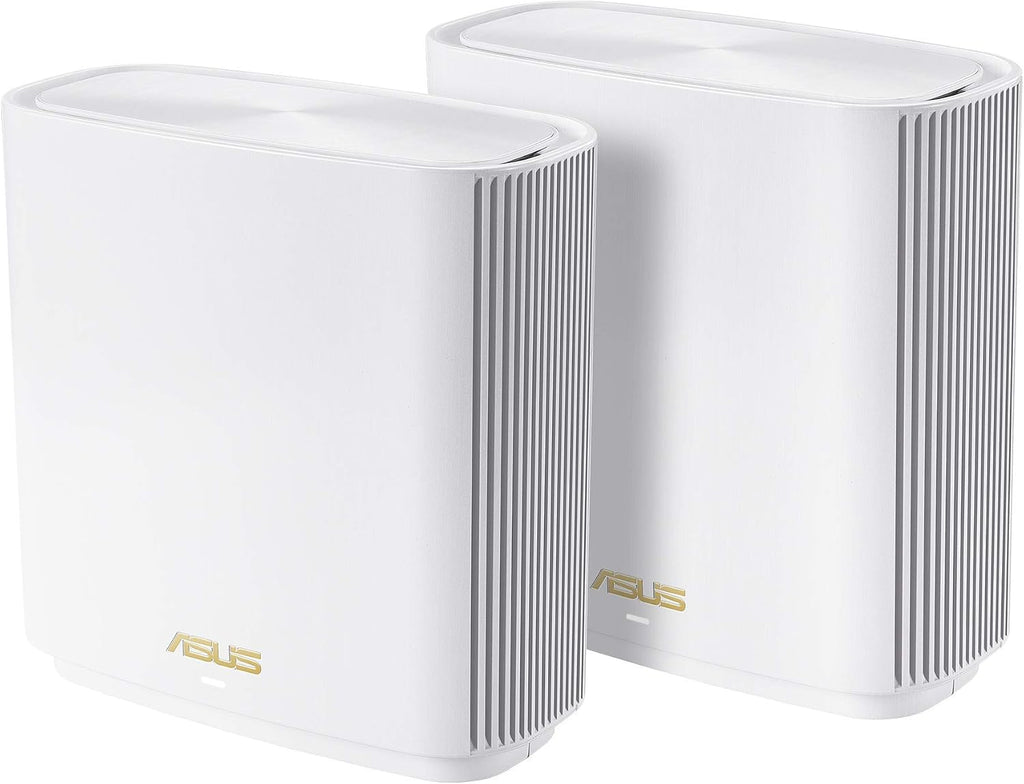 ASUS ZenWiFi AX Whole-Home Tri-Band Mesh WiFi 6 System (XT8) - 2 Pack, Coverage up to 5,500 sq.ft or 6+Rooms (Renewed)