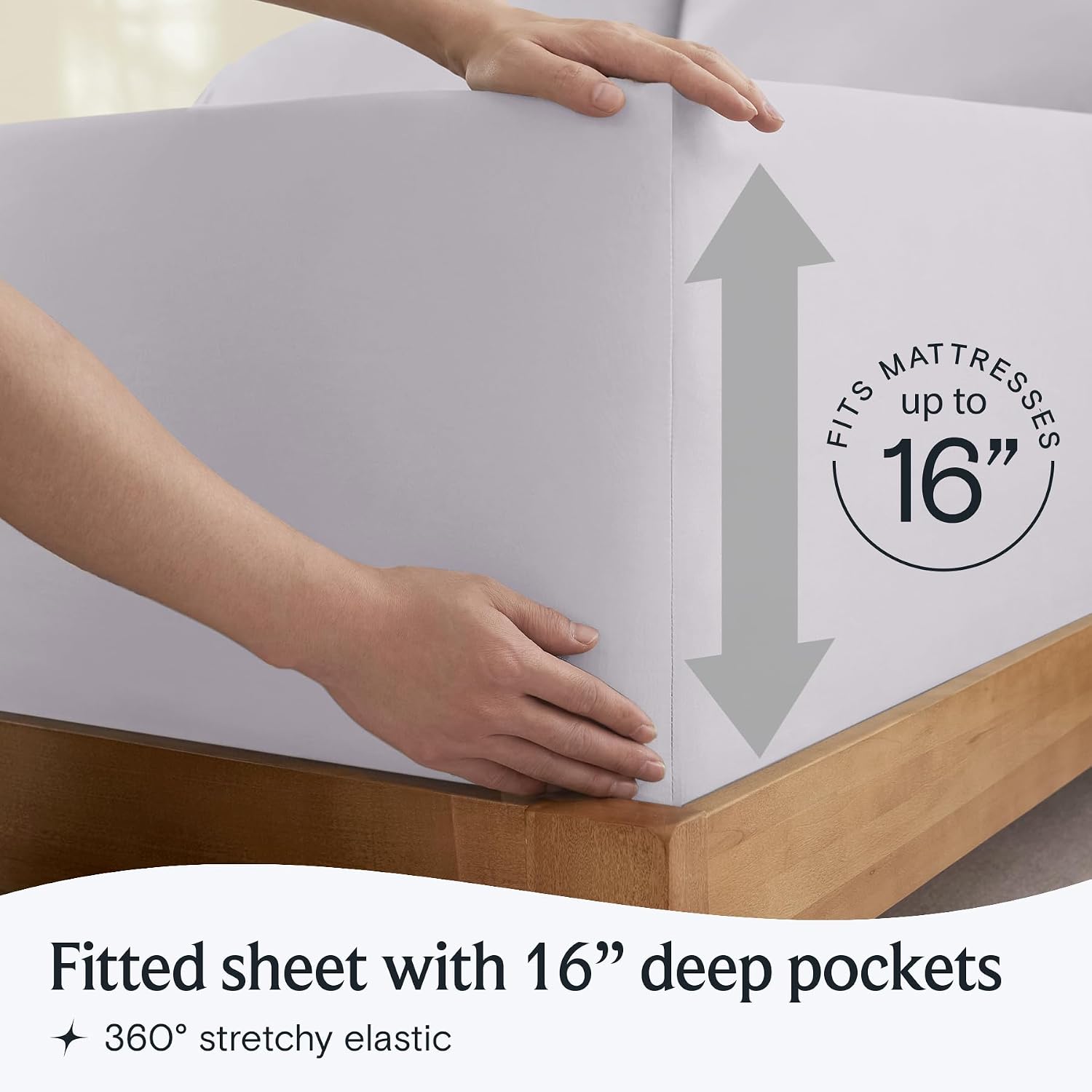 LuxClub 4 PC Sheet Set Bed Sheets Deep Pockets 16' Eco Friendly Wrinkle Free Cooling Machine Washable Hotel Bedding Silky Soft - Dove Gray Full (Pack of 4)