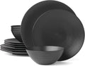 Lenox 895250 Lx Collective Black 12-Piece Set, White