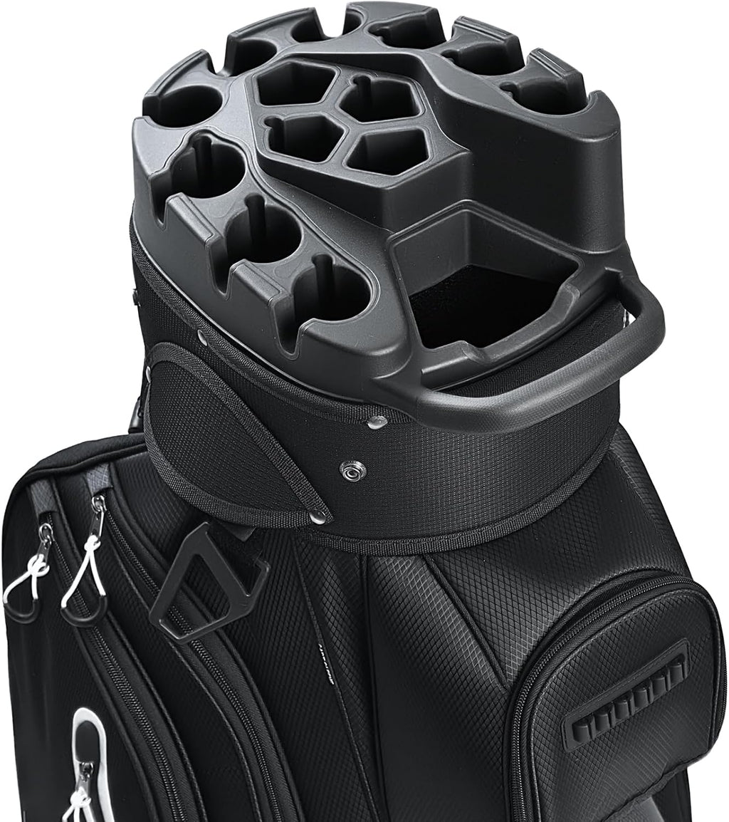 uniHimal14-Way Golf Cart Bag Pro with Full Length Divider Top, Golf Bag for Men with Handles and Rain Cover
