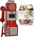 SHAHRYAR Audio Phone Guestbook, Unique Phone Voice Recorder, with 5000mah Battery Audio Guestbook Like Leaving A Voicemail Message, Preserve Your Special Occasions,Red