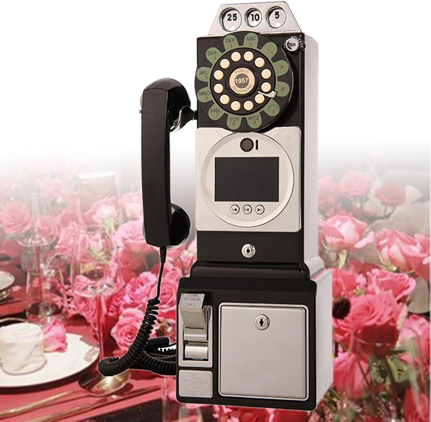Video & Audio Guest Book Wedding Phone Guestbook Creative Easy to Use & Fun Engagements Anniversaries Baby Showers Graduation,Black