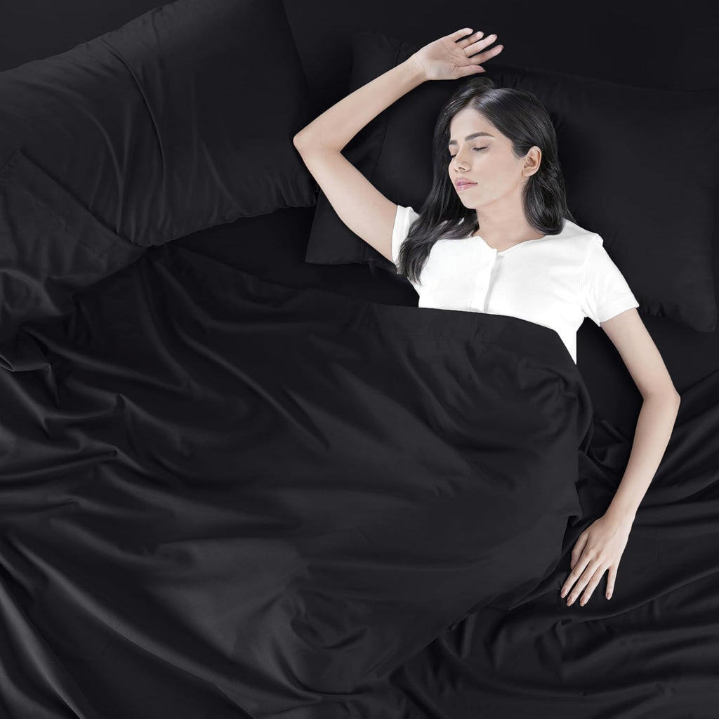 Utopia Bedding Full Size Sheet Set - Bulk Pack of 10 Bed Sheets Set - Soft Brushed Microfiber - Deep Pockets - Shrinkage & Fade Resistant - Easy Care (Black)