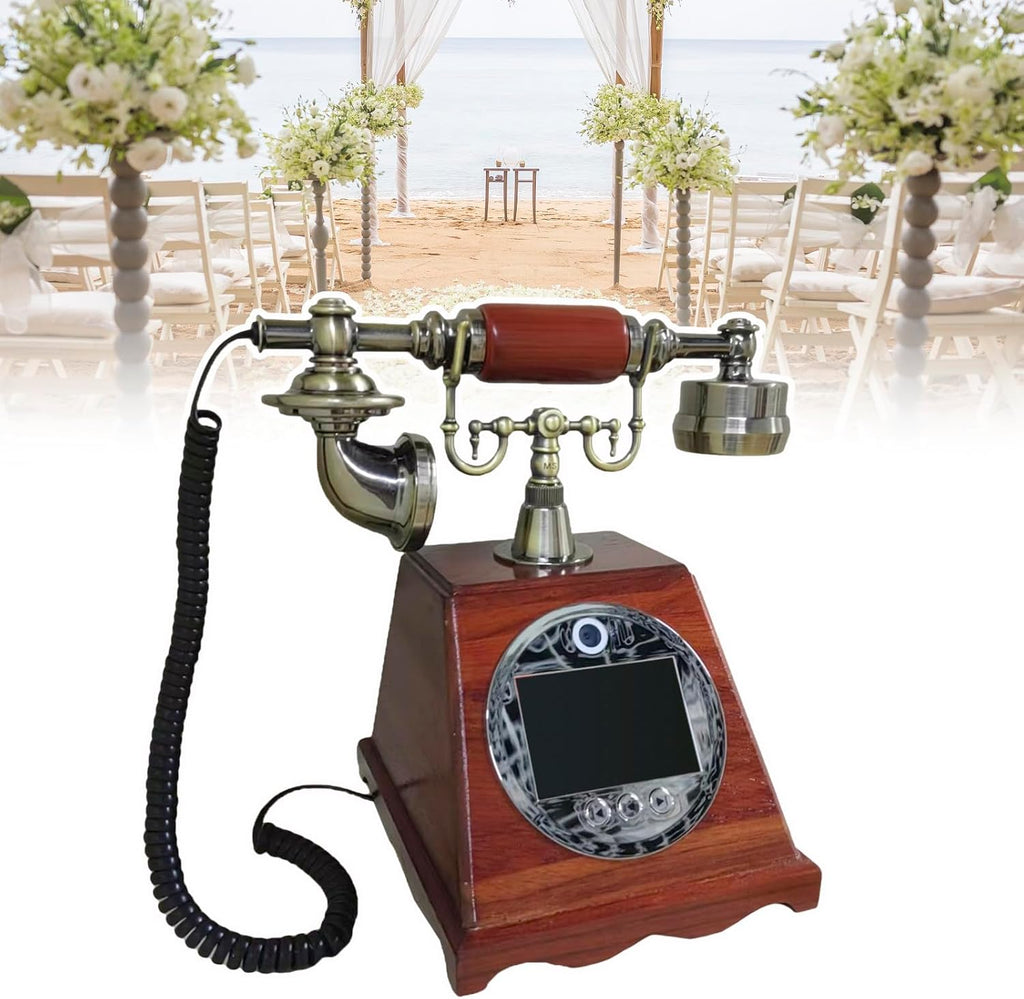 Customized Video Audio Messages, Wedding Audio Guest Book, Creative Video Audio Guest Book, 2K, 7H Battery Life, 99 Custom Photos, for Weddings, Parties, Anniversaries & Special Events A