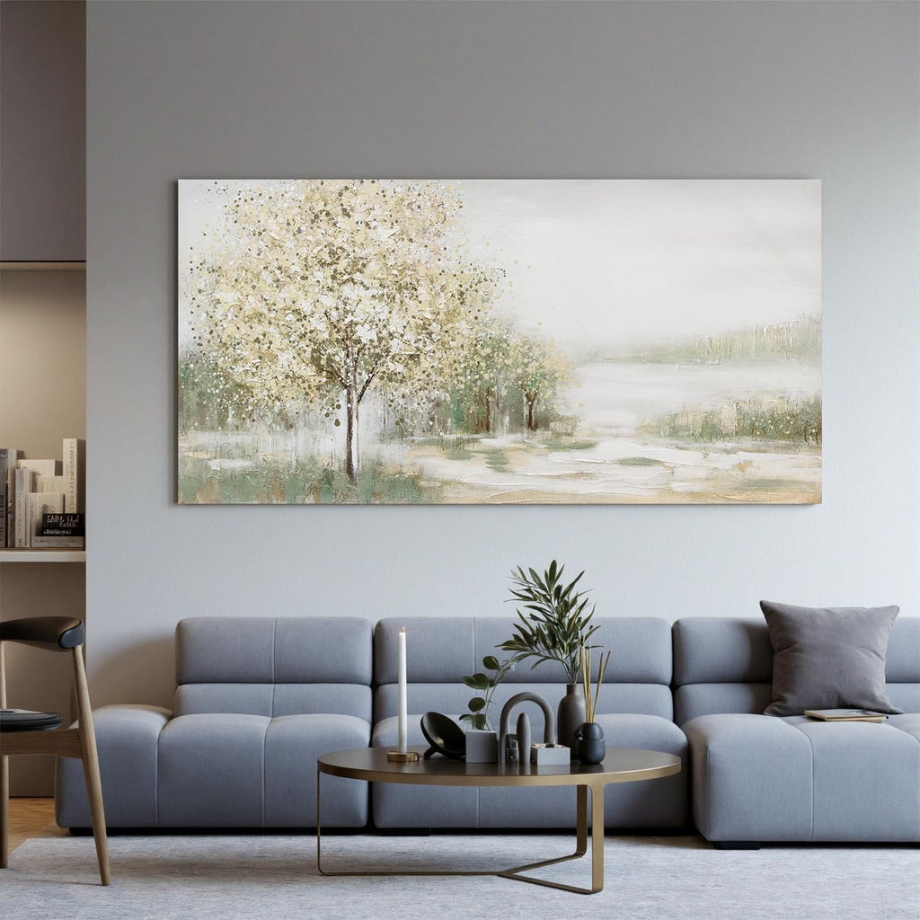 Canvas Wall Art Decor Oversized Green Wall Art for Living Room Natural Landscape Wall Art Decor Canvas Art Wall Decorations Large Wall Art Prints For Walls Home Office Wall Decor 35'X70'