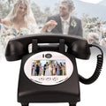 New Video Audio Guest Book Wedding Phone, 32G 1080P HD Video Audio Phone Guestbook, Creative Record Audio GuestBook for Wedding Bridal Shower, Birthday, Graduations, Baby Shower(Black)