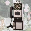 Video Audio Guest Book, 1080P Video Guestbook Wedding Phone, 32G 64G SD Card Customized Video Audio Guest Book with Lens Recording, Retro 1957's Style Vintage Audio Guest Book Audio Messages,Black-32G