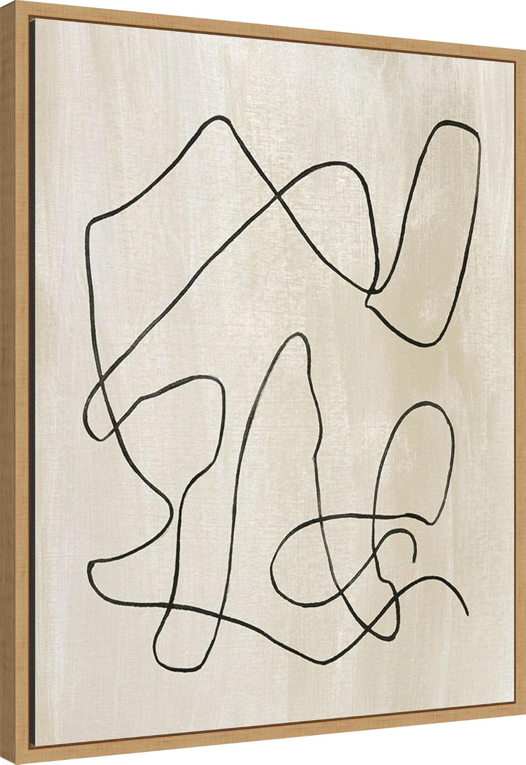 Amanti Art Framed Canvas Wall Art 28x23 Bound II by Melissa Wang, Framed Wall Art Canvas, Abstract Artwork, Modern Decor, Medium Poster Painting for Living Room, Bedroom, Bathroom, Kitchen, Office or