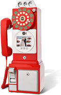 RetroVox Video & Audio Guest Book Wedding Phone Guestbook Creative Easy to Use & Fun Engagements Anniversaries Baby Showers Graduation (Victorian, 06 Bordeaux Red)