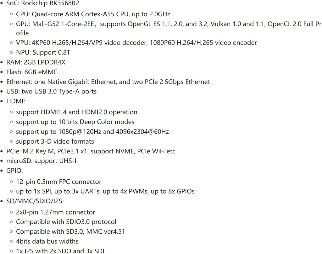 Nanopi R5S Router RK3568 development board OpenWRT A55 HDMI2.0 2.5G Gigabit network port Mini Router (4GB Mental case with 20W PD Power Supply)