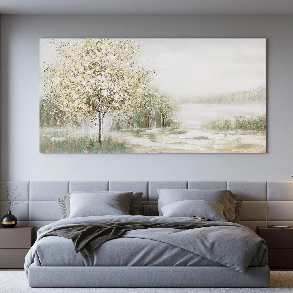 Canvas Wall Art Decor Oversized Green Wall Art for Living Room Natural Landscape Wall Art Decor Canvas Art Wall Decorations Large Wall Art Prints For Walls Home Office Wall Decor 35'X70'