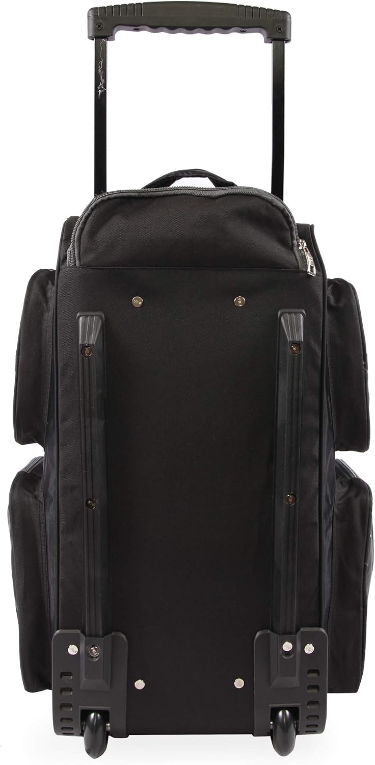 Fila 22' Lightweight Carry On Rolling Duffel Bag, Black, One Size