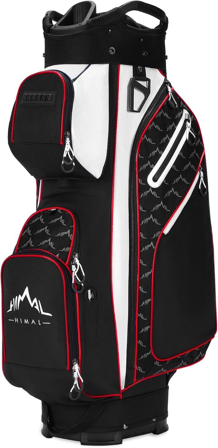 uniHimal 14 Way Golf Cart Bag Featuring Full-Length Divider Top and Multiple Pockets, Golf Bag for Men with Handles and Rain Cover