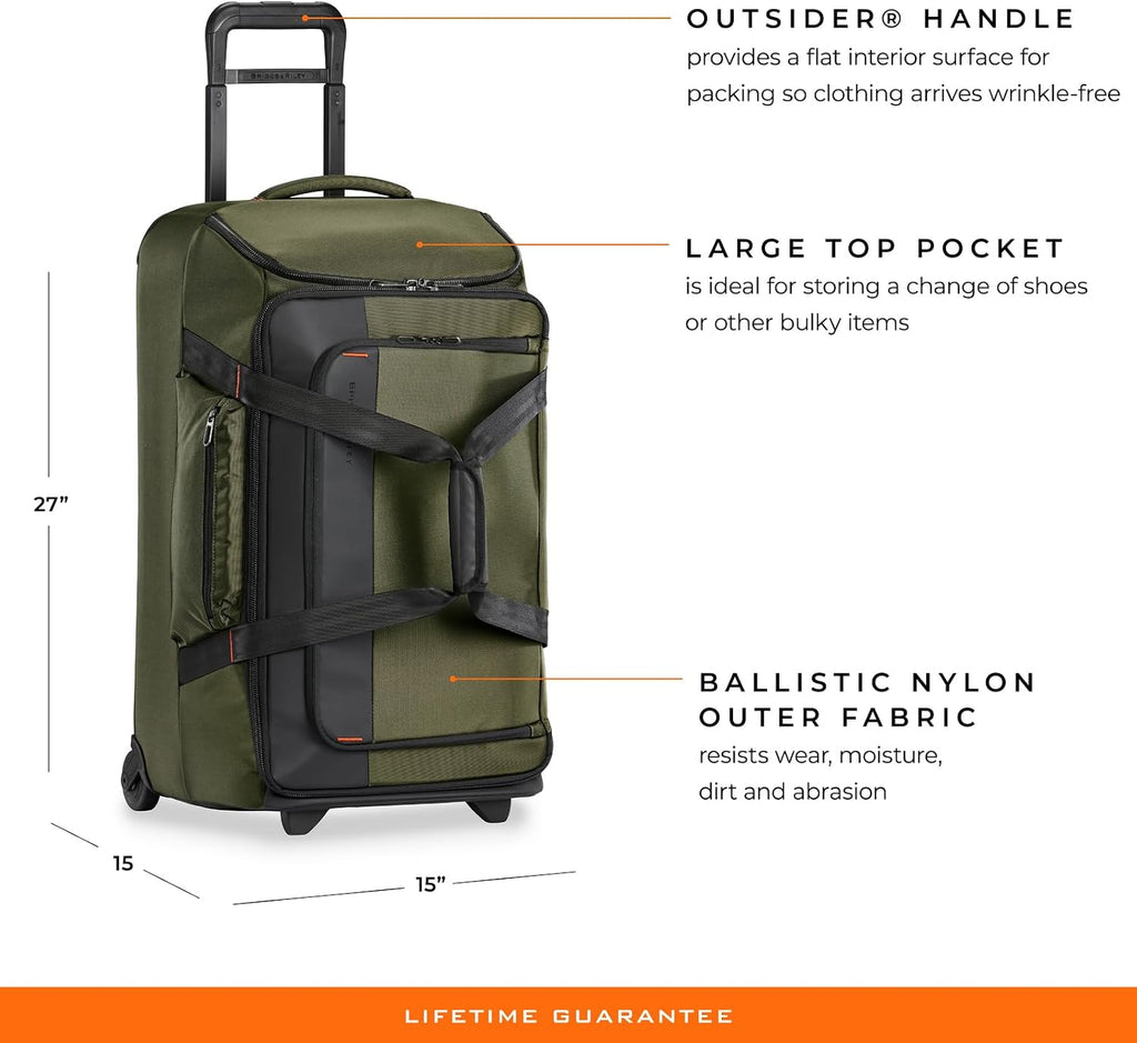 Briggs & Riley Travel Duffel Bag - Weekender & Overnight Luggage for Women & Men, Softside Bag - ZDX Collection