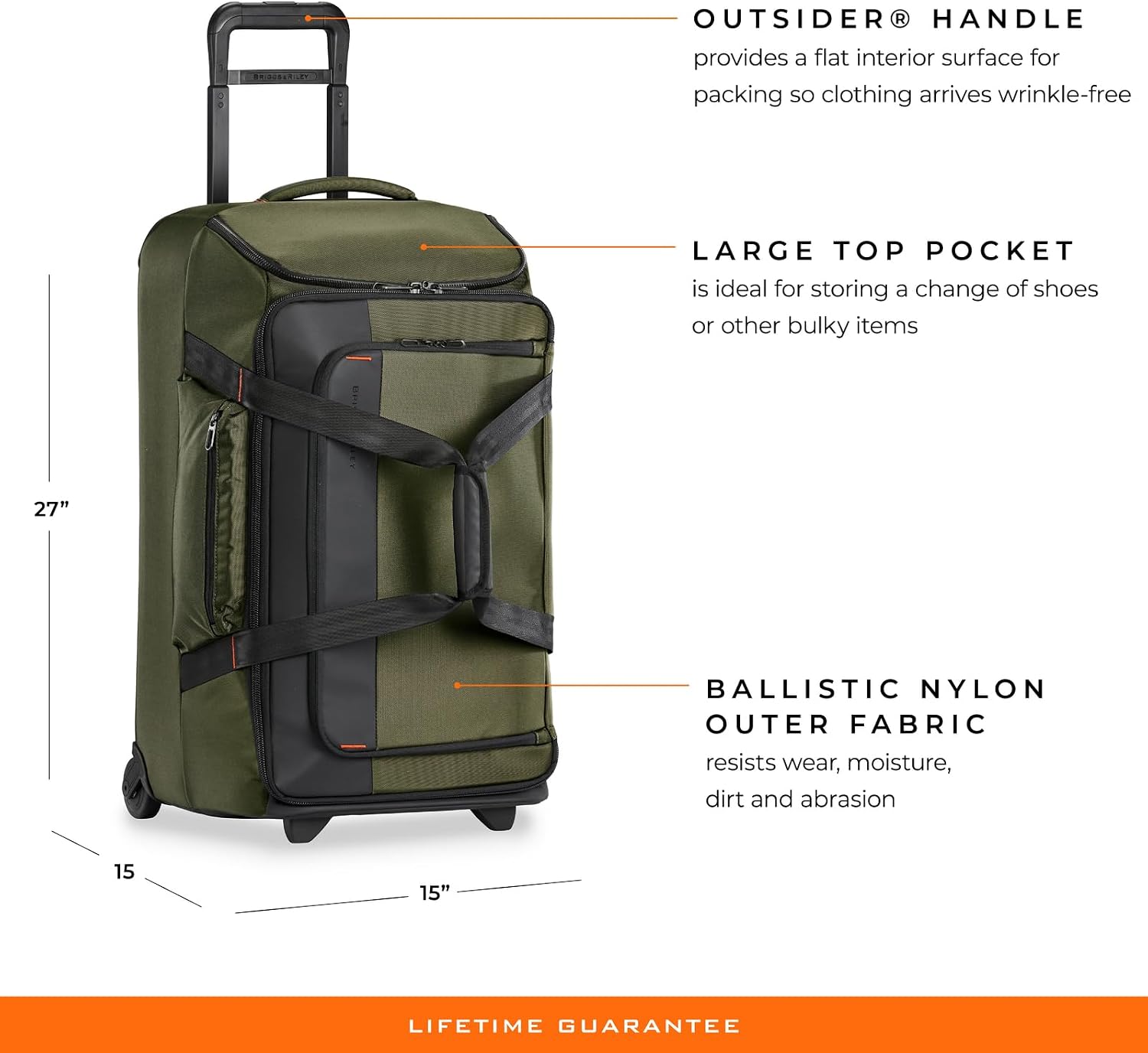 Briggs & Riley Travel Duffel Bag - Weekender & Overnight Luggage for Women & Men, Softside Bag - ZDX Collection