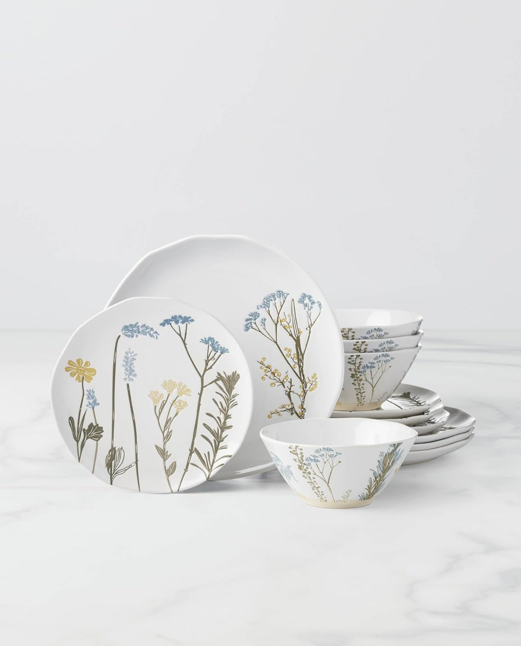 Lenox 896601 Wildflowers 12-Piece Dinnerware Set