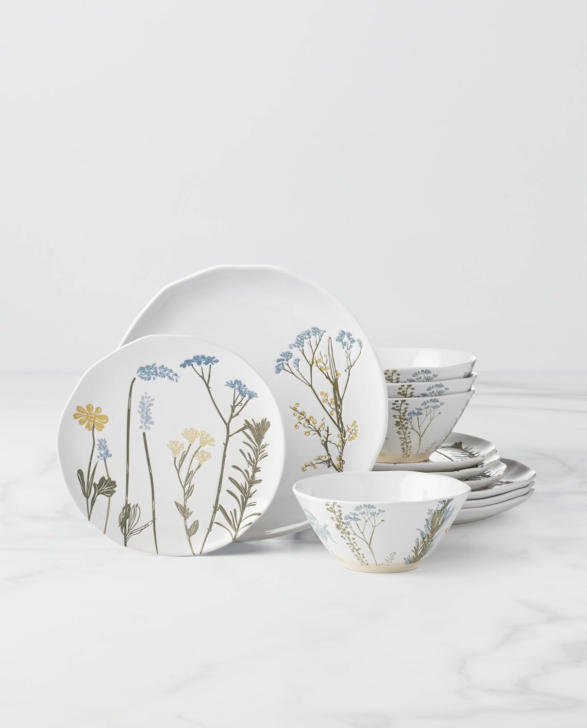 Lenox 896601 Wildflowers 12-Piece Dinnerware Set