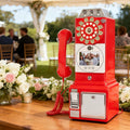 Audio Guest Book Wedding Phone, 1080P HD Customized Video Messages, 5-7 Hours of Use, Wedding Phone Guestbook, for a Variety of Memorable Party Occasions Red-64GB