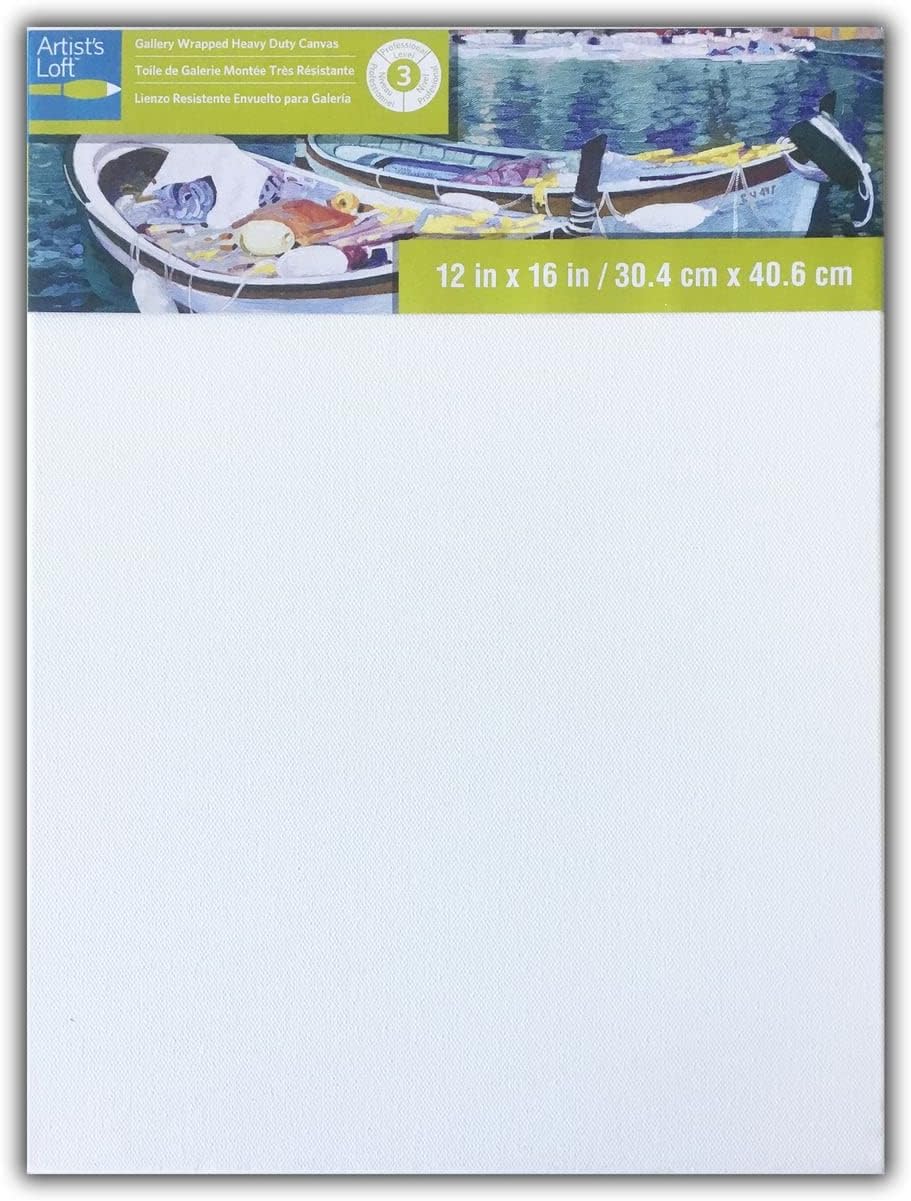 Artist's Loft Level 3 Gallery Wrapped Heavy Duty Canvas, 12 Pack