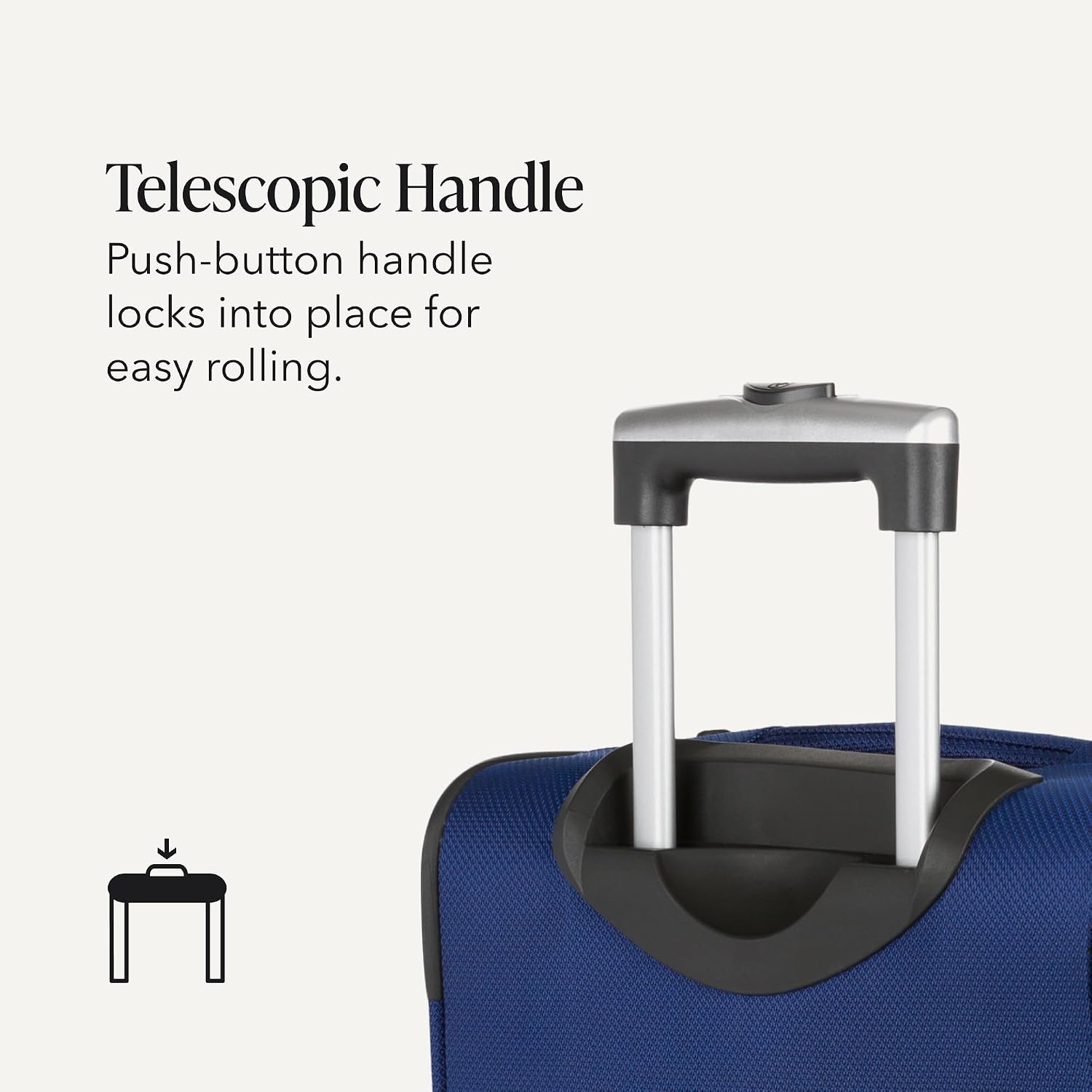 SWISSGEAR Sion Softside Expandable Spinner Luggage Durable Lightweight Travel Suitcase, Blue, Carry-On