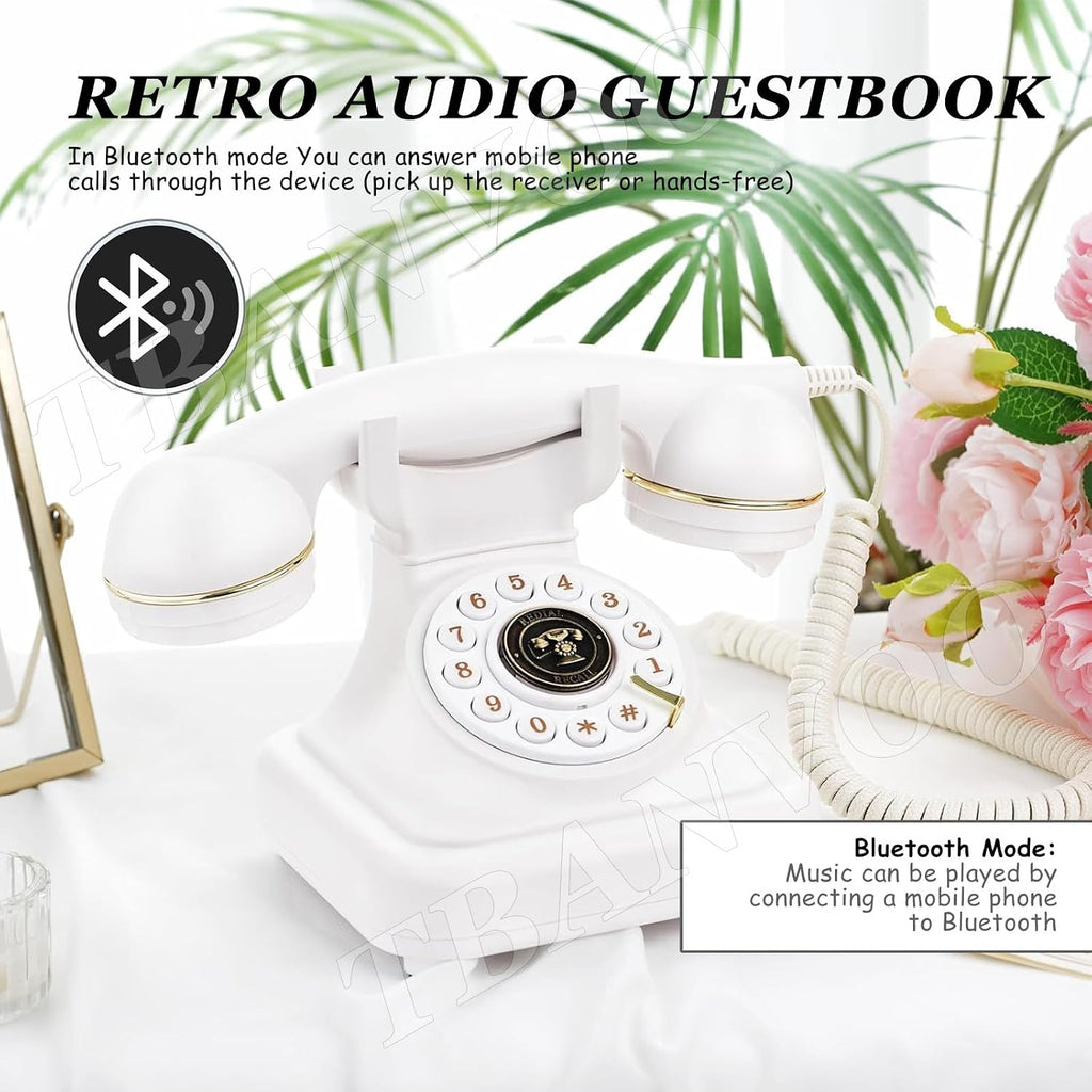 Retro Audio Guest Book Wedding Phone, Audio Phone Guestbook, Record Customized Audio Messages, Preserve Your Special Occasions