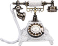 Sanpyl Audio Guest Book Wedding Phone, Record Guest Customized Audio Messages, Retro Voice Guestbook for Save Congratulations of Relatives Friends, 32G (White)