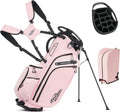 Lightweight Golf Stand Bag, 14 Way Golf Bags with Full Length Dividers for Men Women, Encrypted 900D Weather-Proof Club Carry Bag with Ergonomic Dual Strap, Cooler Pockets, 9 Pockets