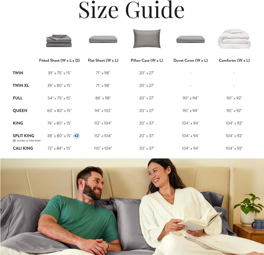 Miracle Made Breathable Cotton Bed Sheets, 4-Piece Set – Silver-Treated, Soft and Cool-to-the-Touch Lightweight Bedding Designed for Hot Sleepers – King Size, Stone
