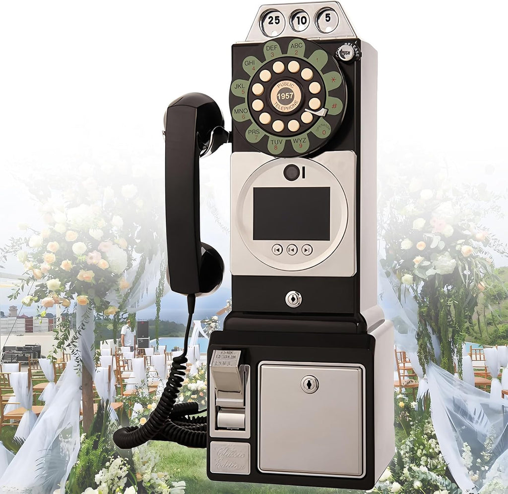 Audio Guest Book for Weddings | Easy-to-Use Phone Guestbook | Record Personalized Audio Messages | Engagements, Anniversaries, Graduations | 1080p HD, 64GB Memory, Fun & Unique