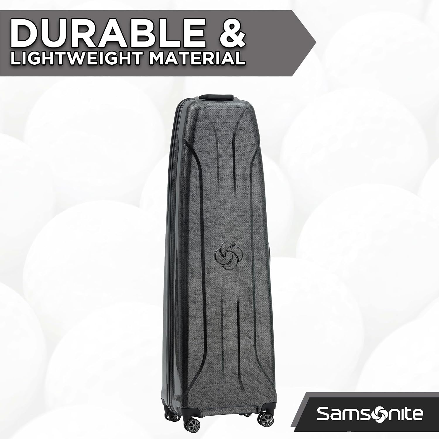 Samsonite Tour Premier Golf Hard Case Golf Travel Bag, Lightweight & Durable ABS Shell, 360 Degree Multi-Directional 'Shark Wheels'