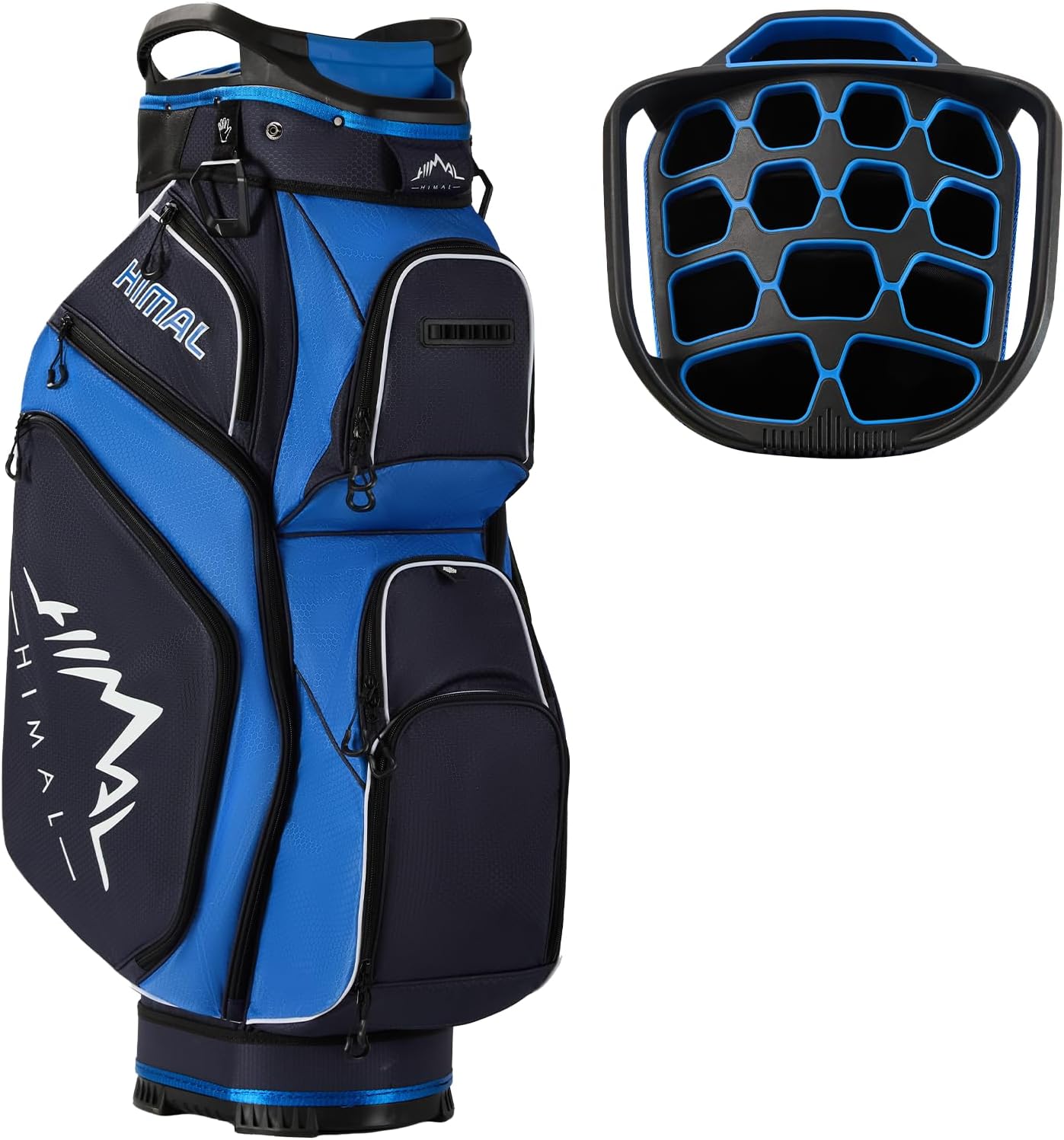 uniHimal 14-Way Golf Cart Bag, Full Length Premium Golf Bag for Men with Cooler Pocket, Handles and Rain Cover