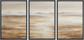 SIGNLEADER Framed Canvas Print Wall Art Set Soft Earth Tone Minimal Landscape Illustrations Minimal Decorative Bohemian for Living Room, Bedroom, Office - 24'x36'x3 Black