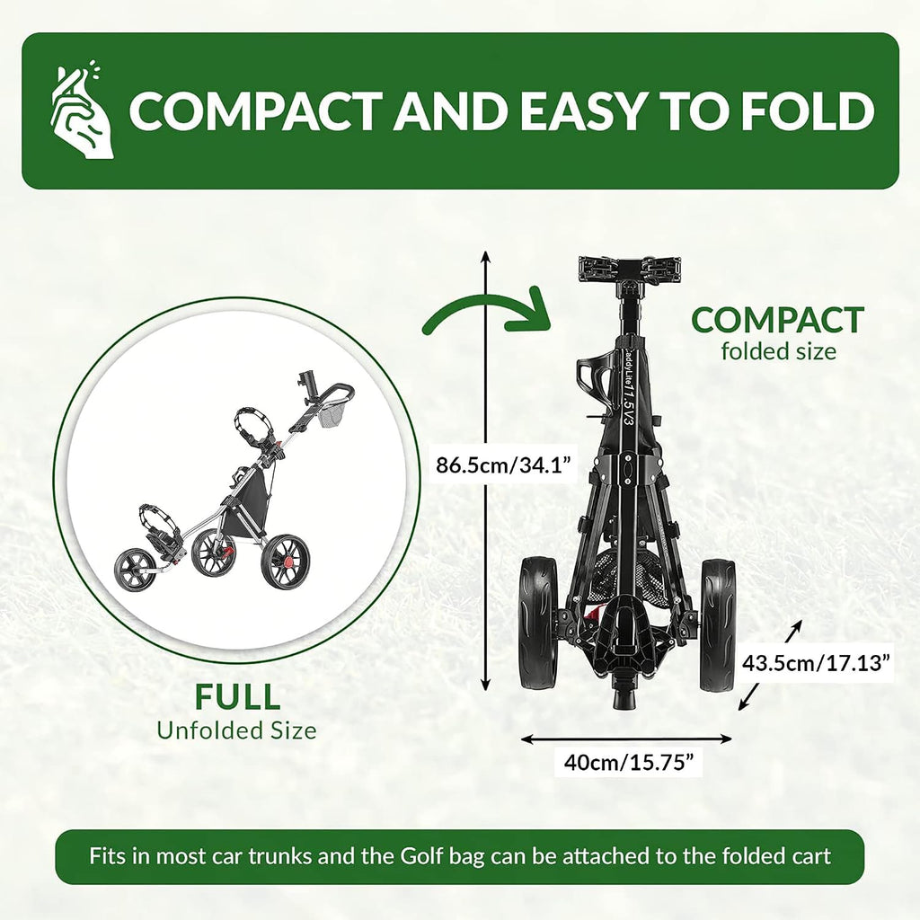 Caddytek Golf CaddyLite 11.5 V3 Superlite Deluxe Push Cart