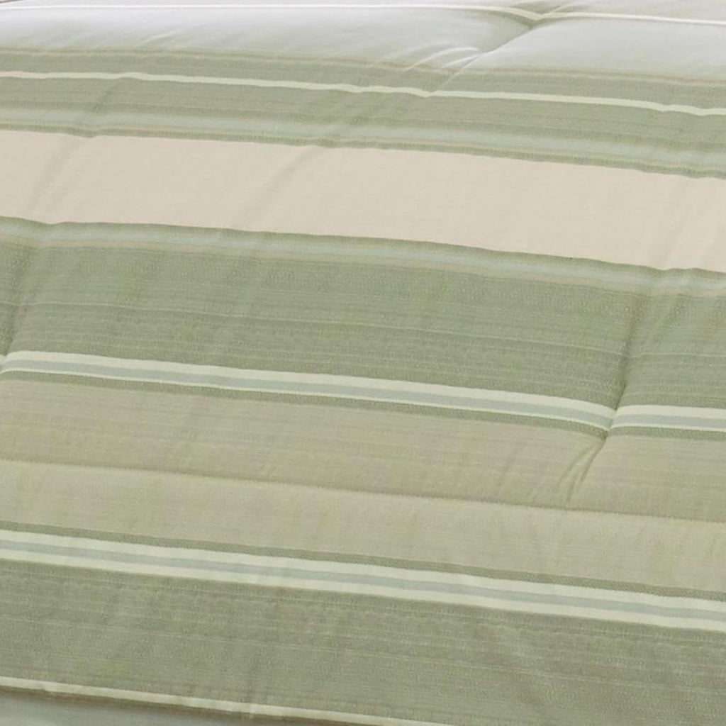 Tommy Bahama - King Comforter Set, Reversible Cotton Bedding with Matching Shams & Bonus Throw Pillows, Super Soft Bedding Set (Serenity Green, King)