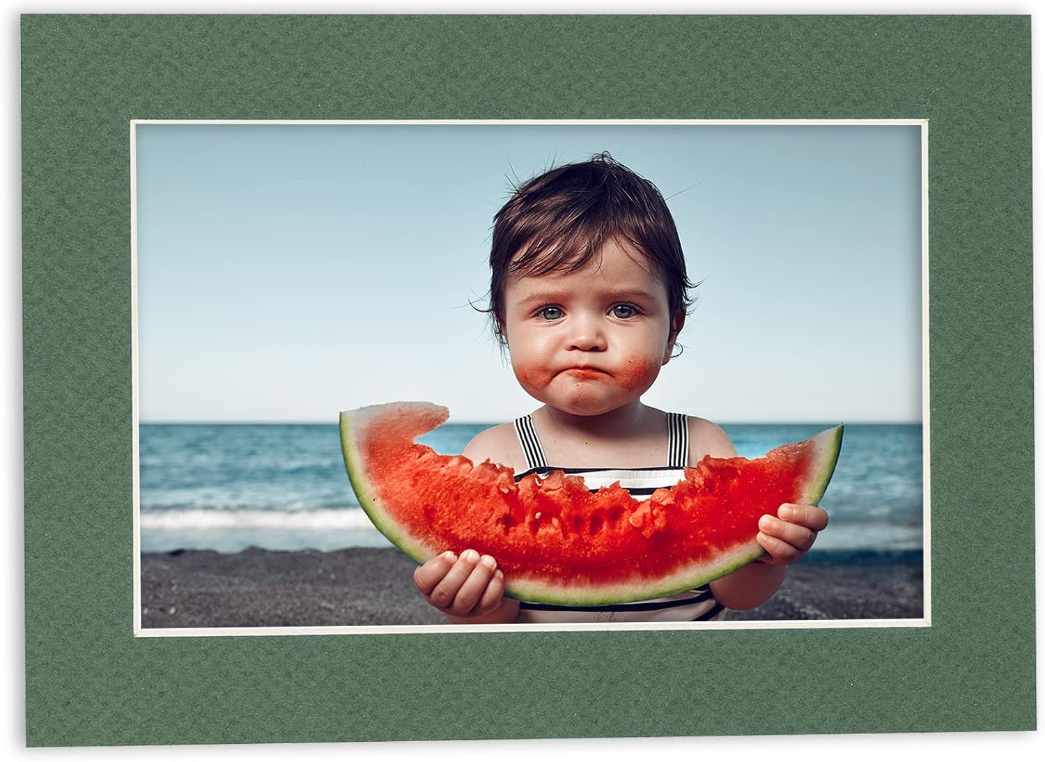 8.5x11 Mat for 11x14 Frame - Precut Mat Board Acid-Free Show Kit with Backing Board, and Clear Bags Hunter Green 8.5x11 Photo Matte For a 11x14 Picture Frame Matboard for Framing, Pack of 100 Mats
