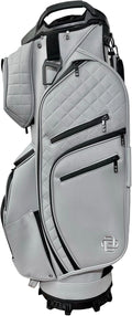14 Way Golf Cart Bag – Premium Lightweight Cart Golf Bag with Full Length Dividers, 12 Pockets, Cooler Pocket & Rain Hood – Tour Inspired Design by Detroit Golf Co.