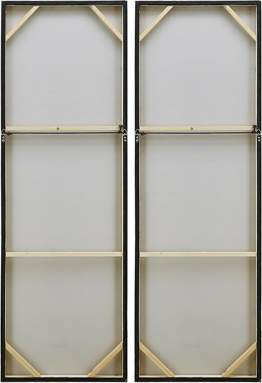 Empire Art Direct Abstract Wall Art Textured Hand Painted Canvas by Martin Edwards, Diptych, 60' x 20' each, Listlessness
