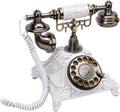 ciciglow Audio Guest Book Wedding Phone, Guestbook Record Customized Audio Messages Vintage Retro Telephone with 32G Capacity for Birthday Party Anniversary (White)
