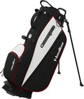 Golf Stand Bag - Lightweight Golf Bag with Stand and 7 Way Dividers, Dual Strap, Waterproof Pocket, Insulated Sleeve, Easy-Lift Handles and Swing-Cam Holder