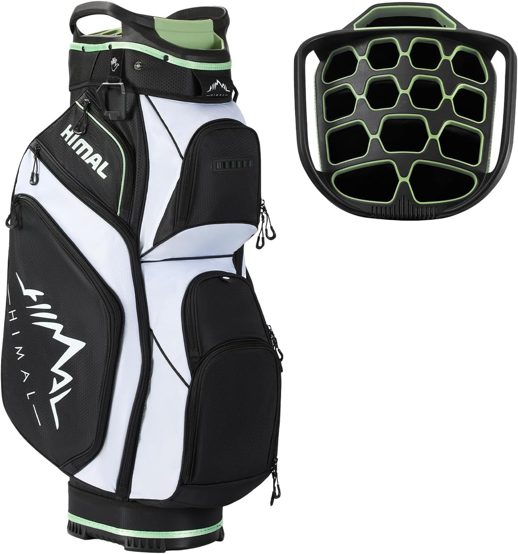 uniHimal 14-Way Golf Cart Bag, Full Length Premium Golf Bag for Men with Cooler Pocket, Handles and Rain Cover